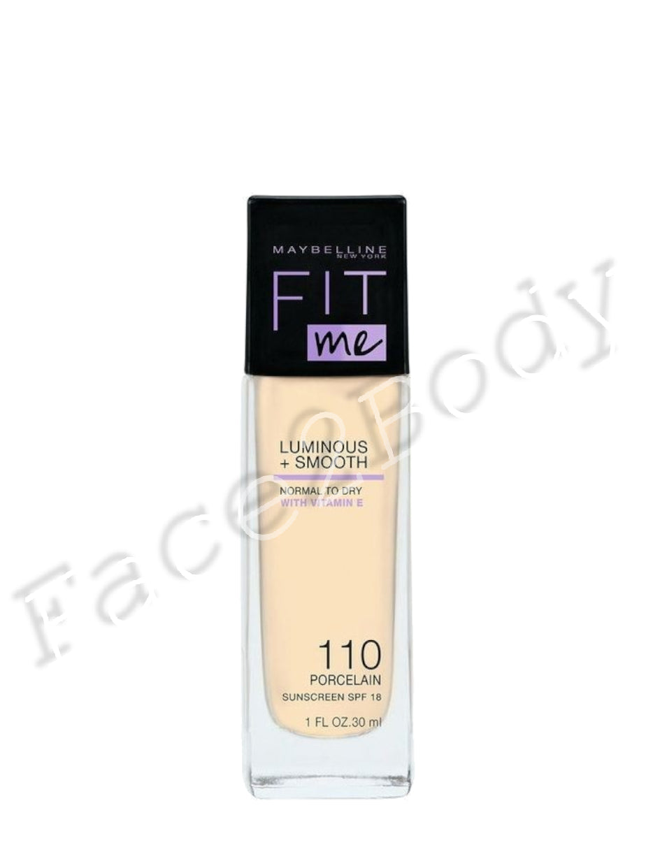 Maybelline Fit Me Luminous + Smooth Foundation SPF-18 110 Porcelain - 30ml