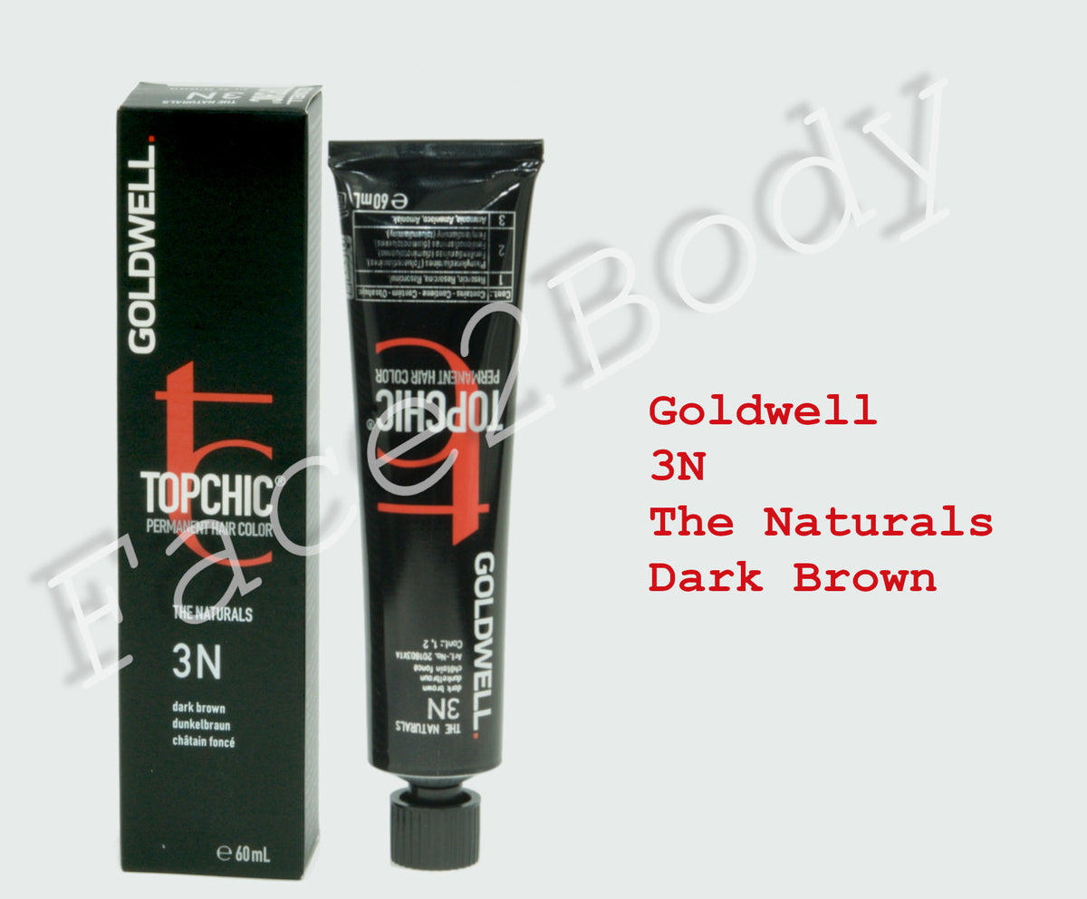 Goldwell Topchic Permanent Hair Color - The naturals -3N Dark Brown 60ml
