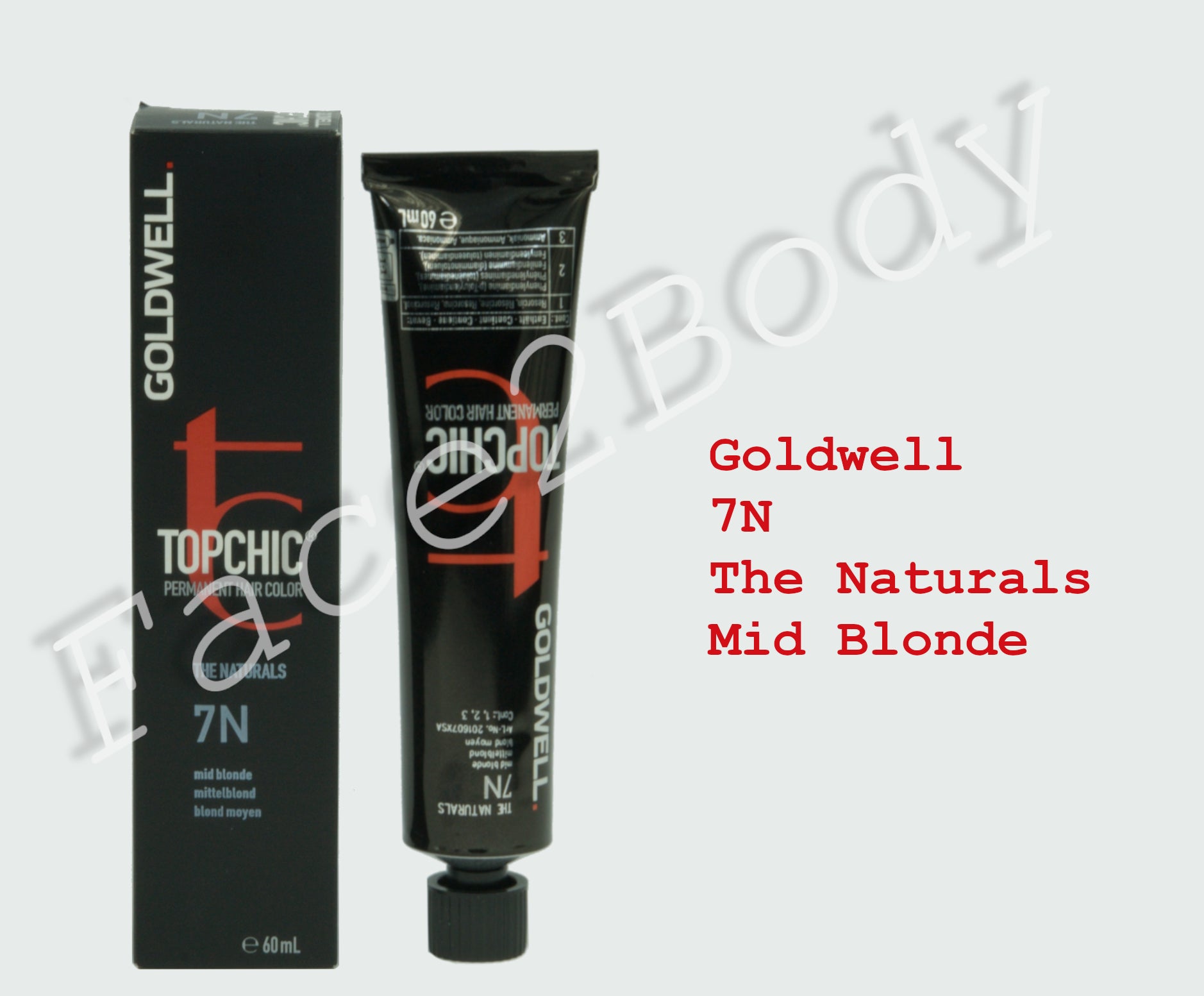 Goldwell Topchic Permanent Hair Color - The naturals - 7N Mid Blonde 60ml