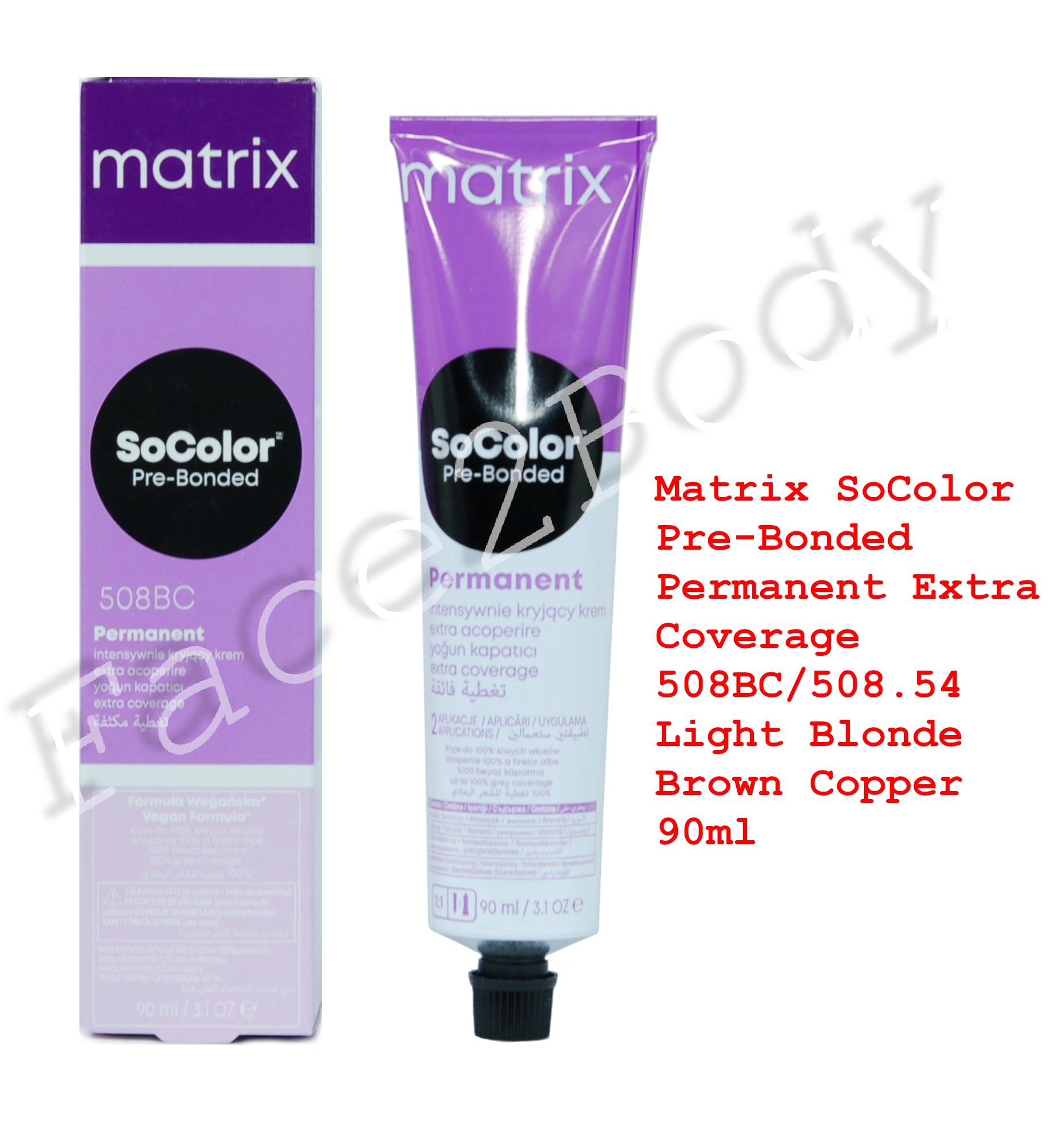 Matrix SoColor Pre-Bonded Extra Coverage 508BC/508.54 Light Blonde Brown Copper