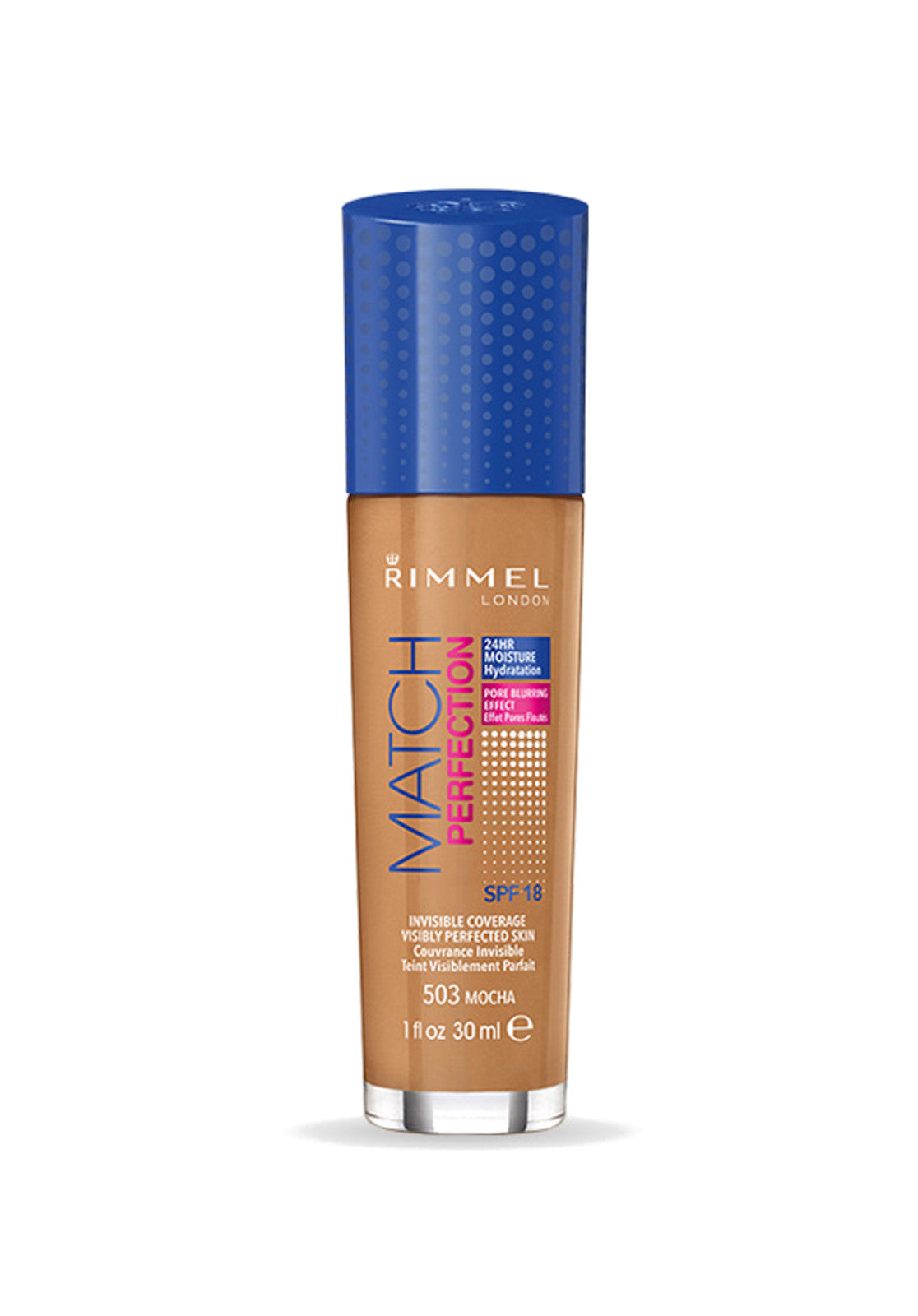Rimmel Match Perfection Foundation 30ml - SPF 20/ SPF 15 - 503 Mocha