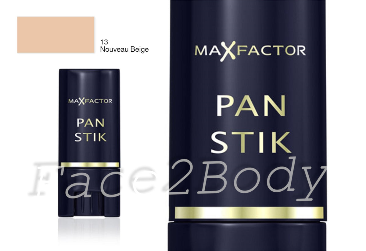 Max Factor Pan Stik Foundation Stick Full Coverage 9g - 13 Nouveau Beige