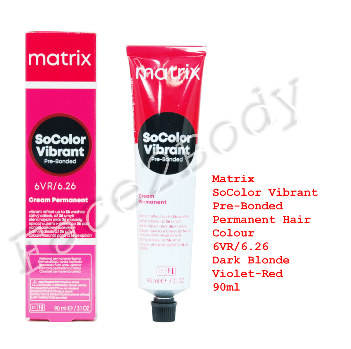 Matrix SoColor Vibrant Pre-Bonded Hair Colour 6VR/6.26 Dark Blonde Violet-Red