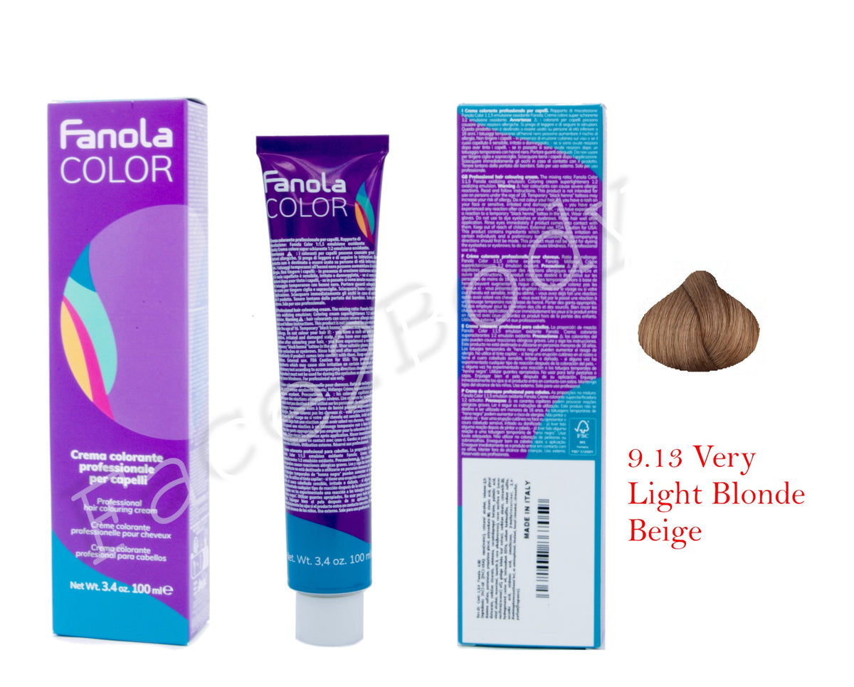 Fanola Color Cream - 9.13 Very Light Blonde Beige