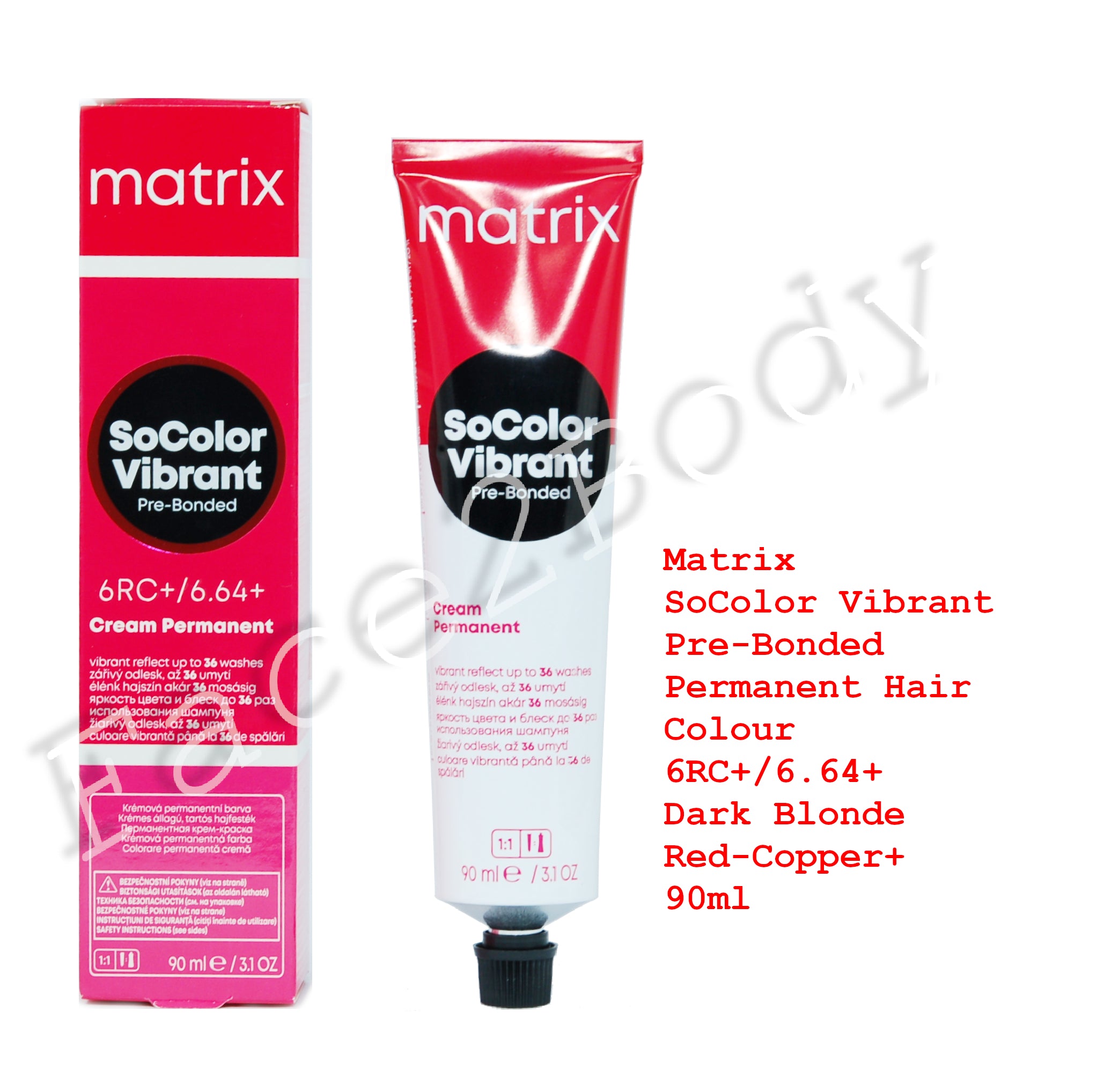 Matrix SoColor Vibrant Pre-Bonded Hair Colour 6RC+/6.64+ Dark Blonde Red-Copper+