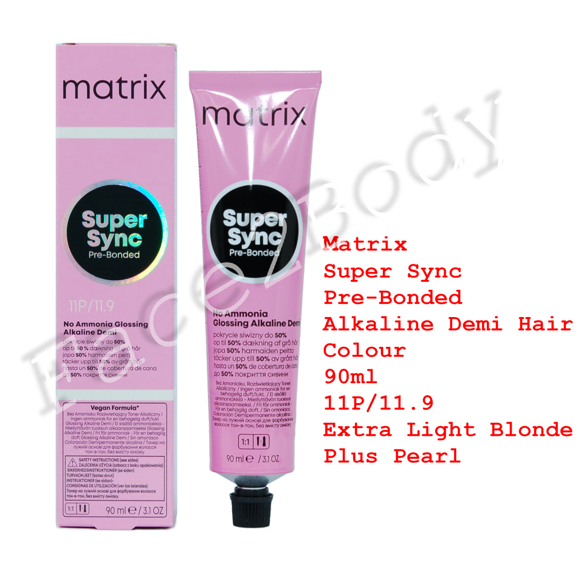 Matrix Super Sync Pre-Bonded Demi Hair Colour 11P/11.9 Extra Light Blonde Plus Pearl 90ml