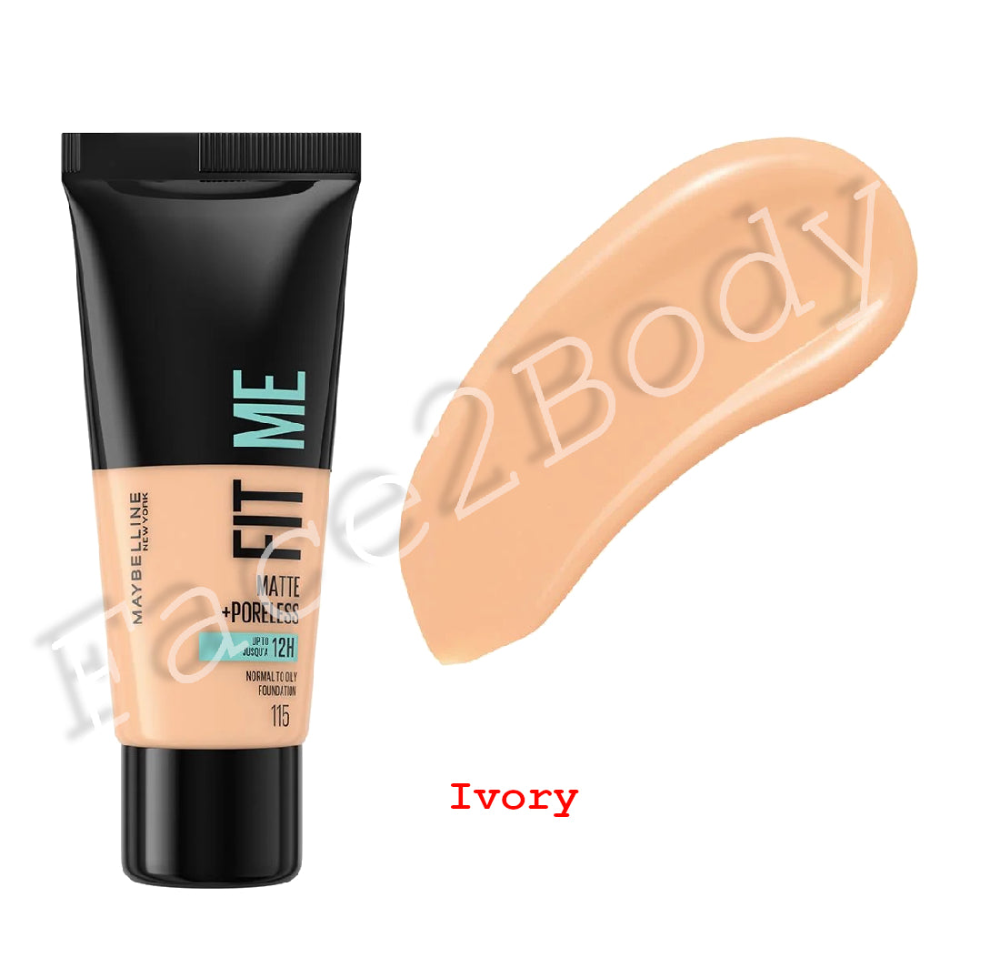 Maybelline Foundation Fit Me Matte & Poreless 30 ml- 115 Ivory