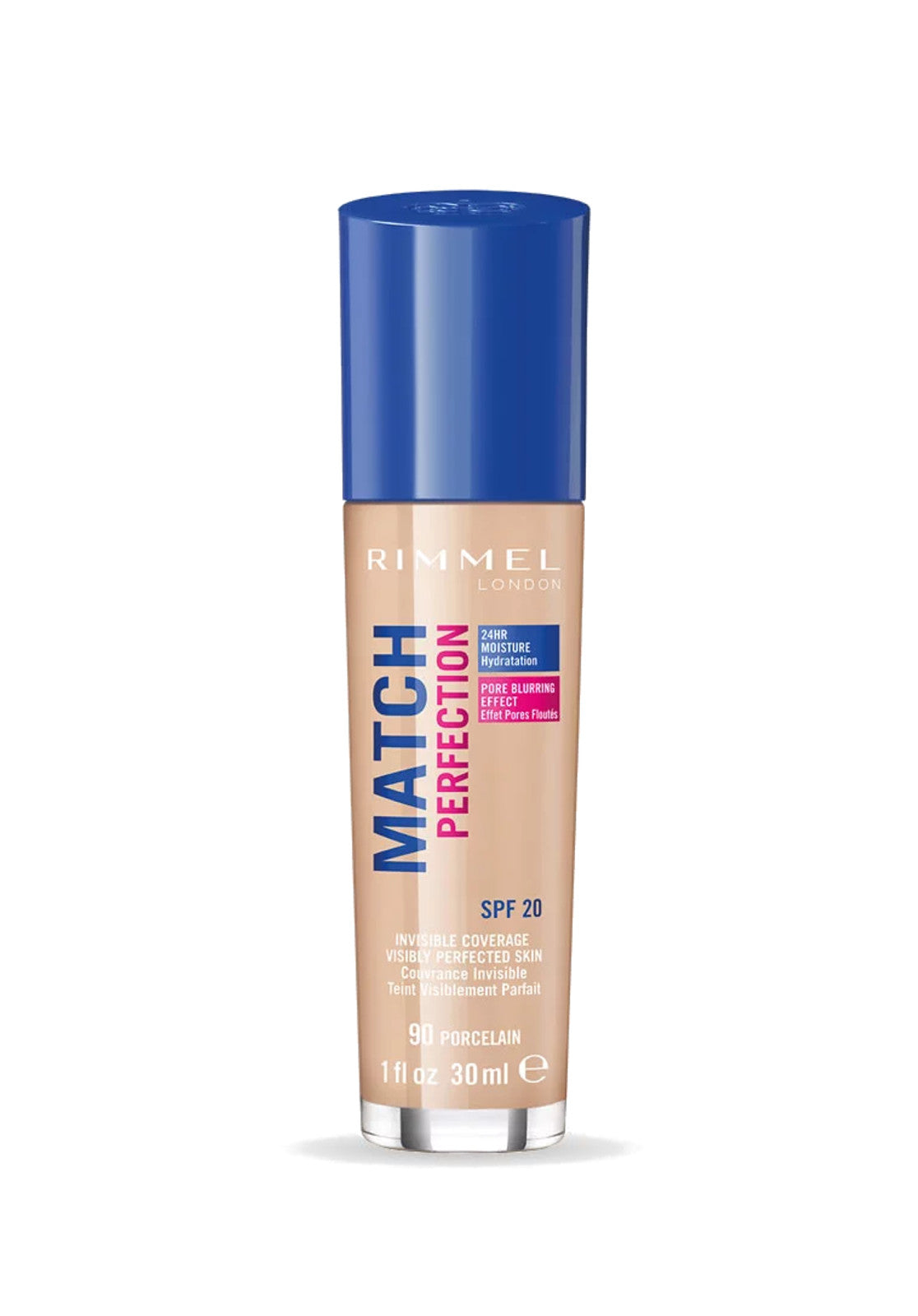Rimmel Match Perfection Foundation 30ml - SPF 20/ SPF 15 - 90 Porcelain