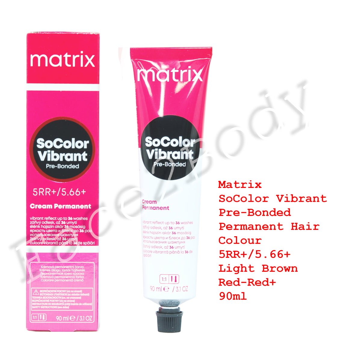 Matrix SoColor Vibrant Pre-Bonded Hair Colour 5RR+/5.66+ Light Brown Red-Red+