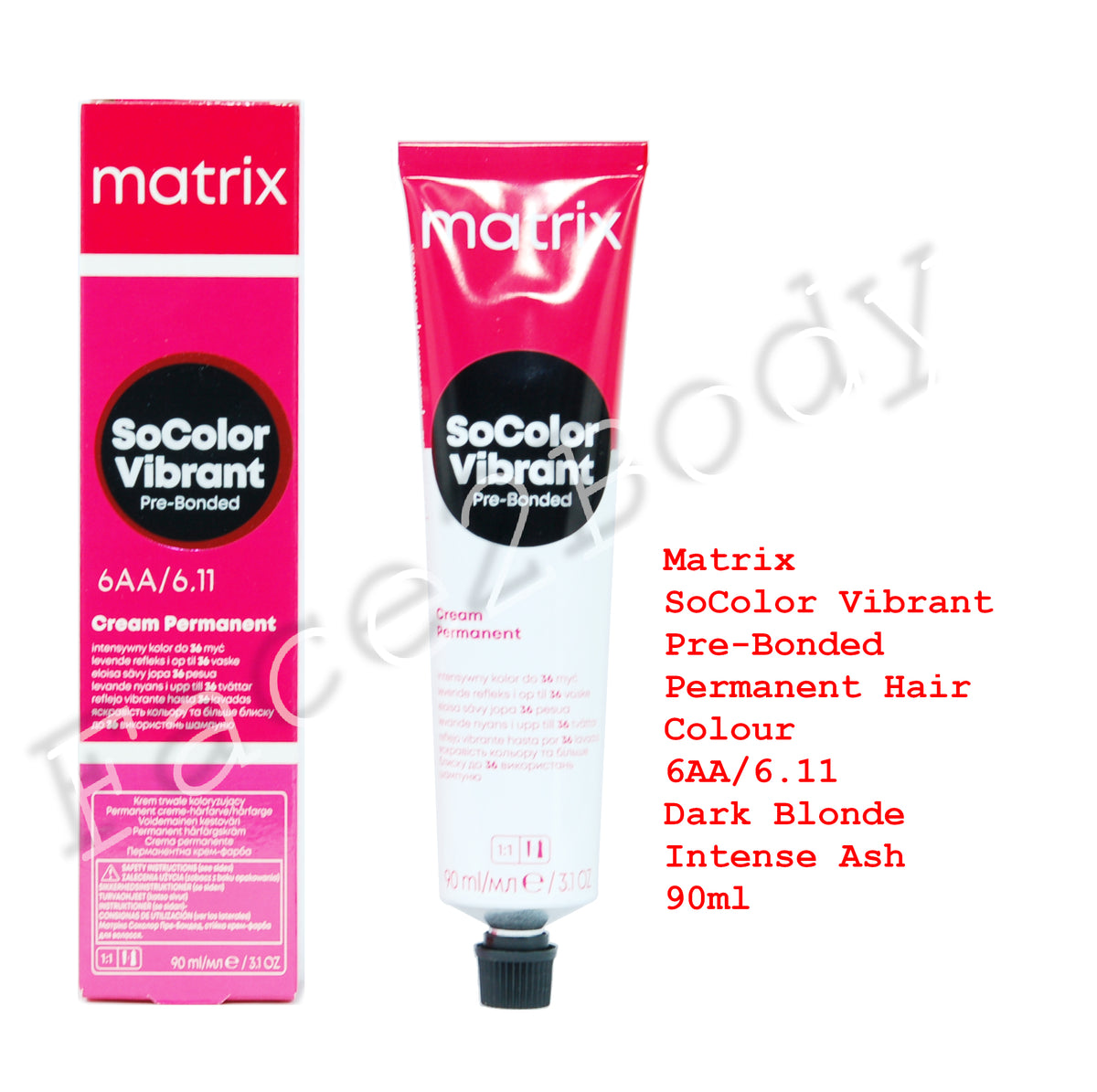 Matrix SoColor Vibrant Pre-Bonded Hair Colour 6AA/6.11 Dark Blonde Intense Ash