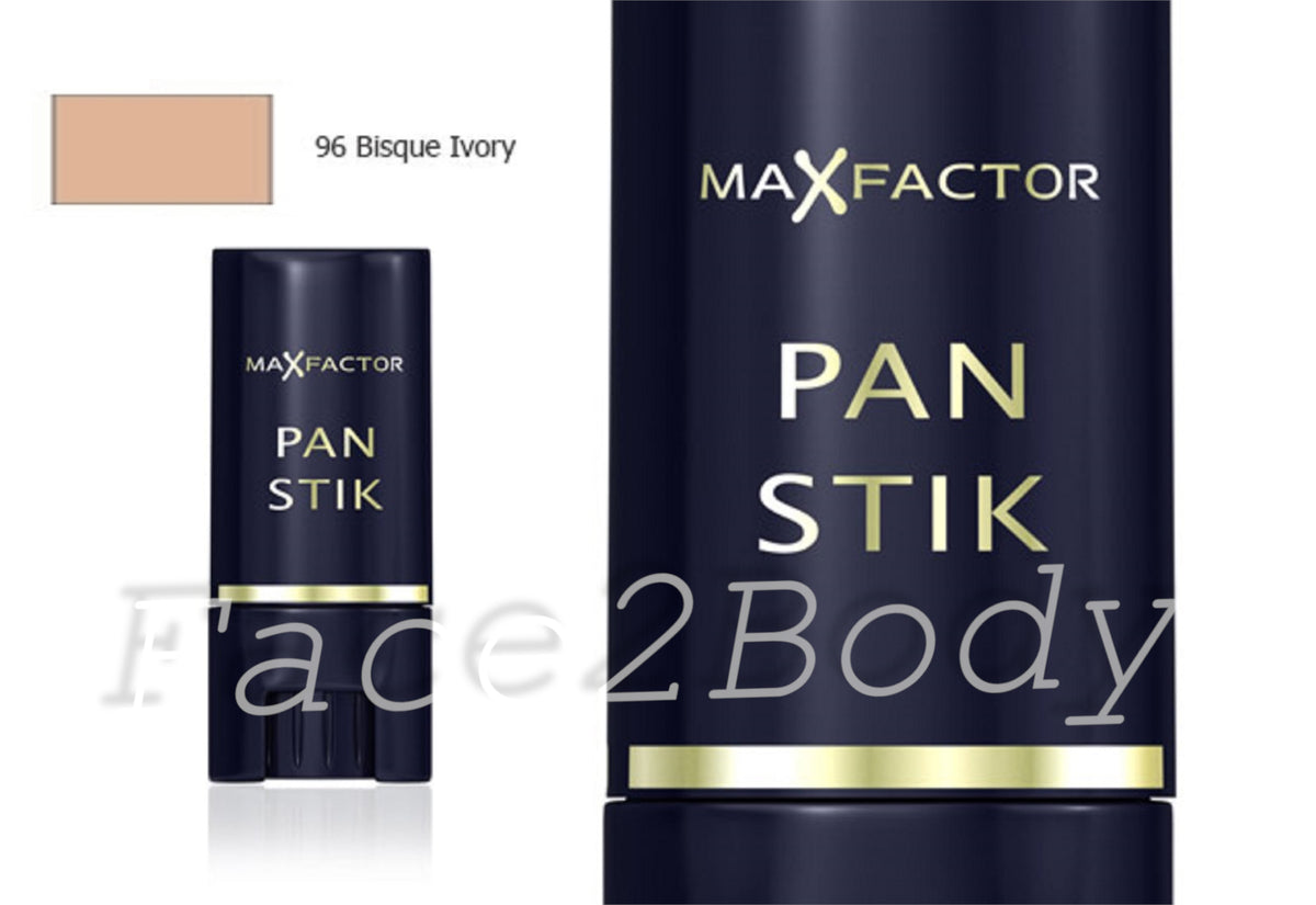 Max Factor Pan Stik Foundation Stick Full Coverage 9g - 96 Bisque Ivory