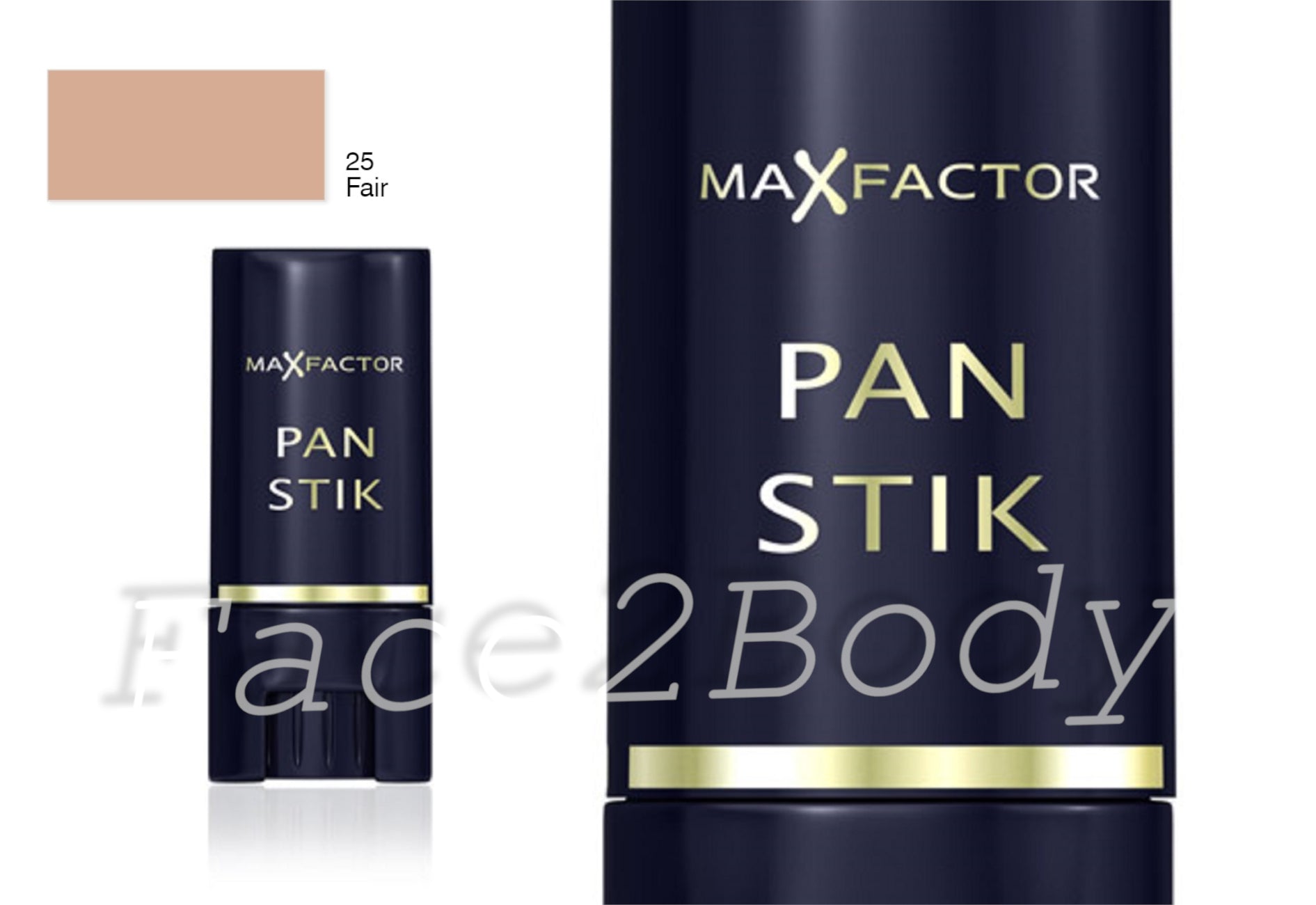 Max Factor Pan Stik Foundation Stick Full Coverage 9g - 25 Fair